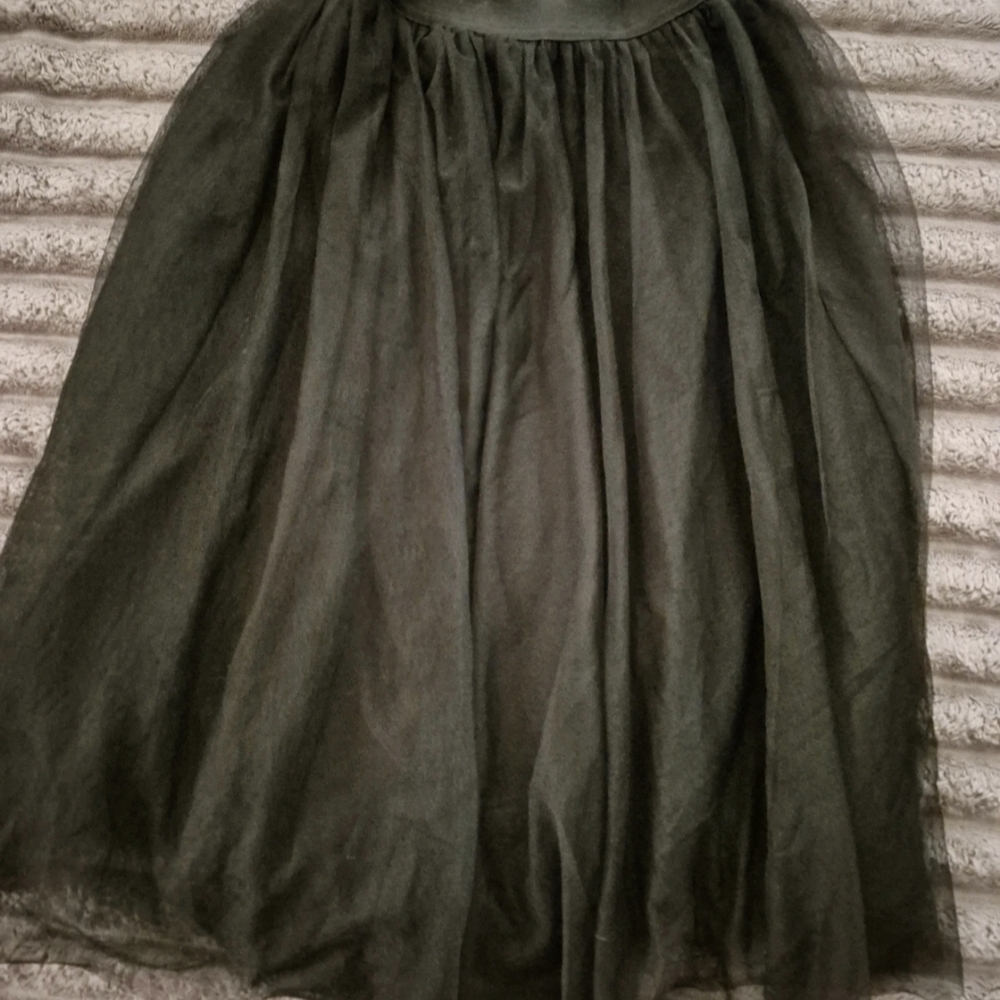 Elegant Black Tulle Skirt